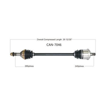 Wide Open OE Replacement CV Axle for CAN AM REAR L/R MAVERICK 1000 16-18 CAN-7046